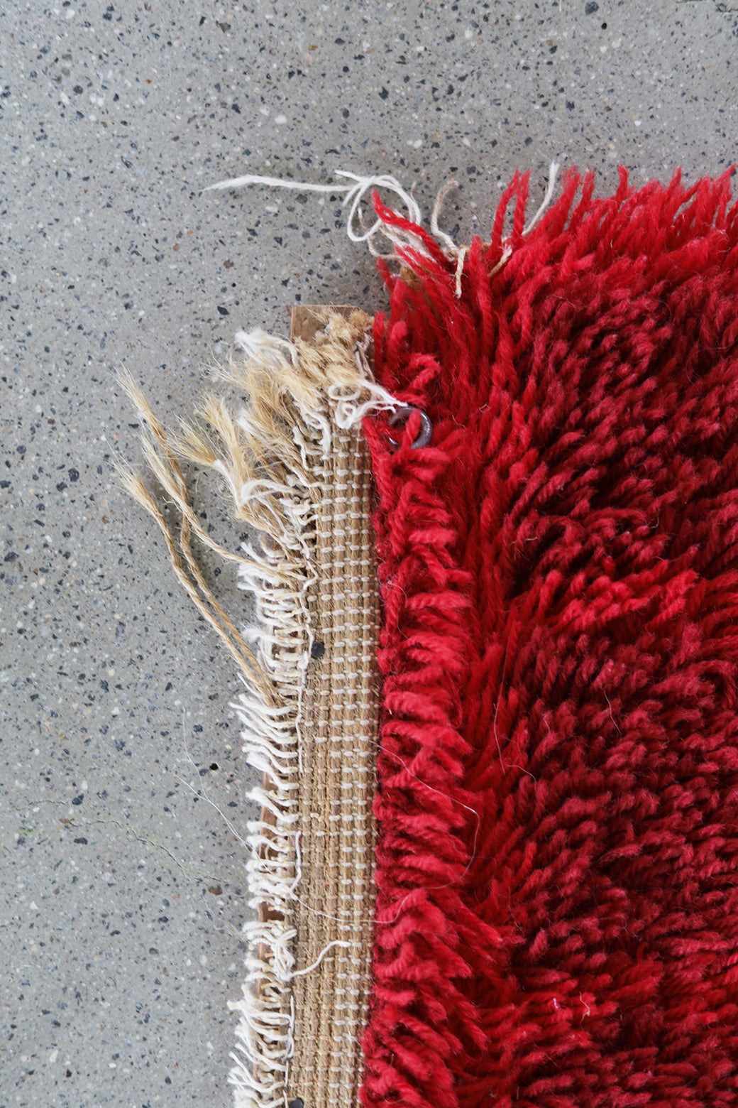 Danish Rya Wall Rug (red)