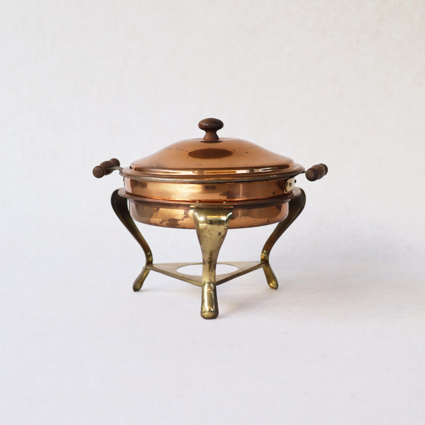 Vintage Bronze Fondue Pot