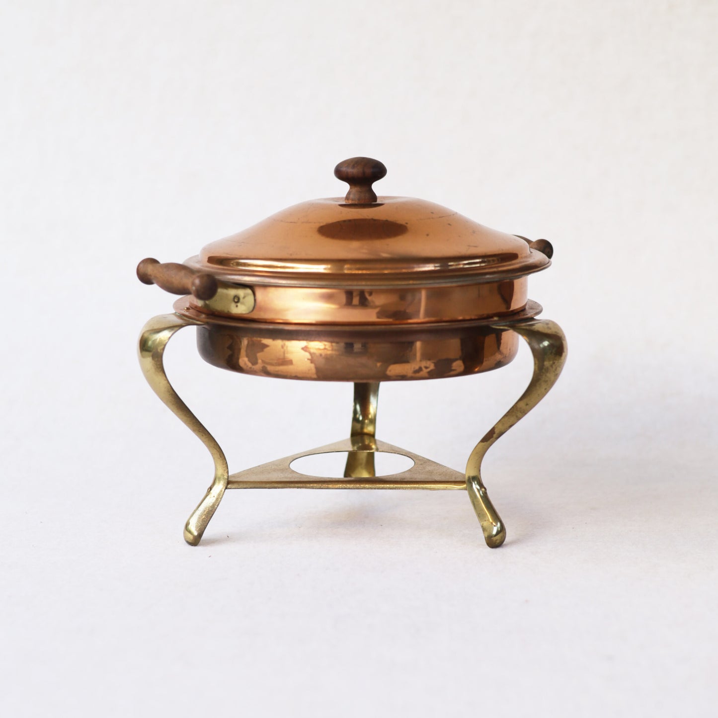 Vintage Bronze Fondue Pot