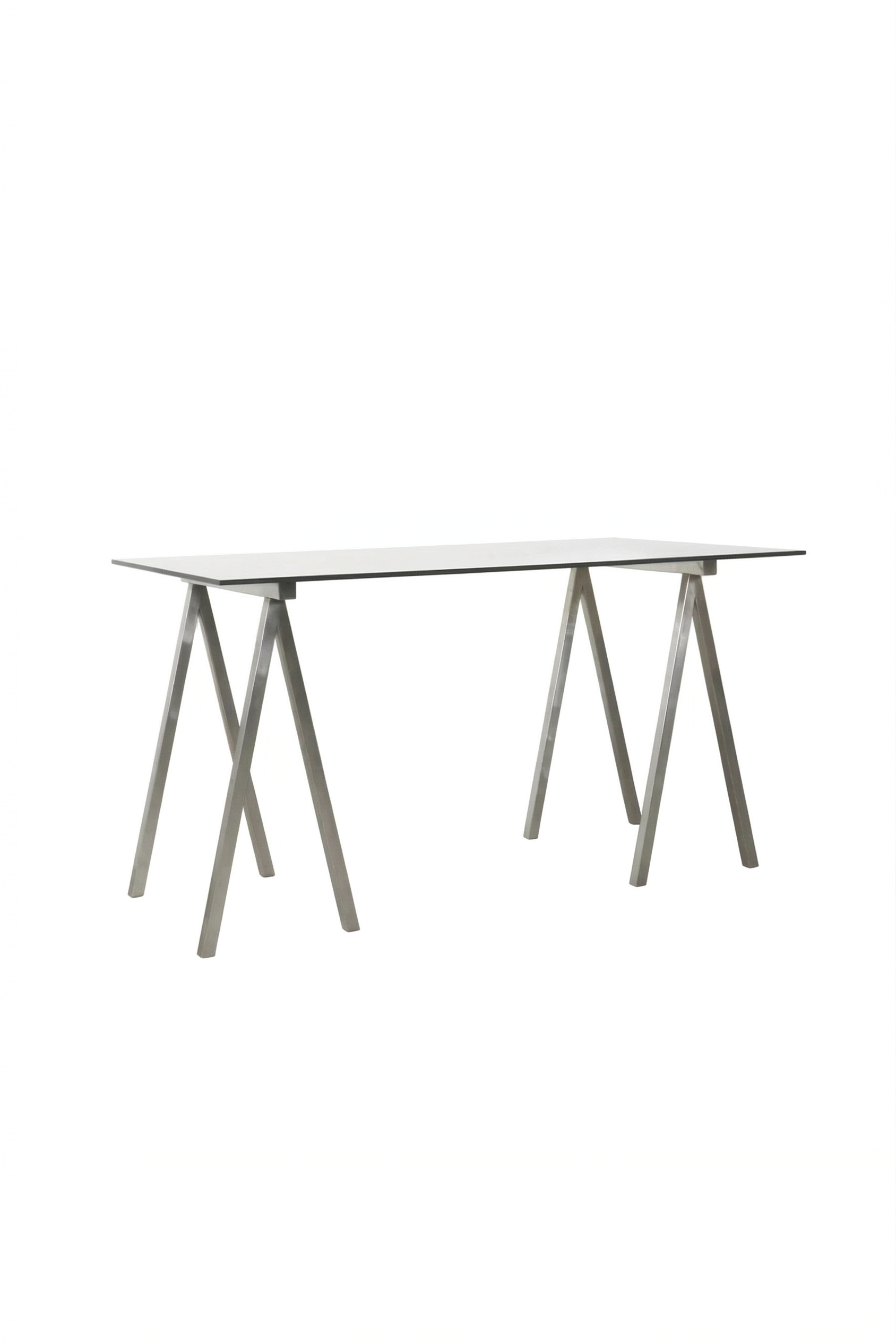 SH - Cube - Stainless Steel Glass Top Table / 큐브 스테인리스 스틸 글라스 탑 테이블 – GUVS
