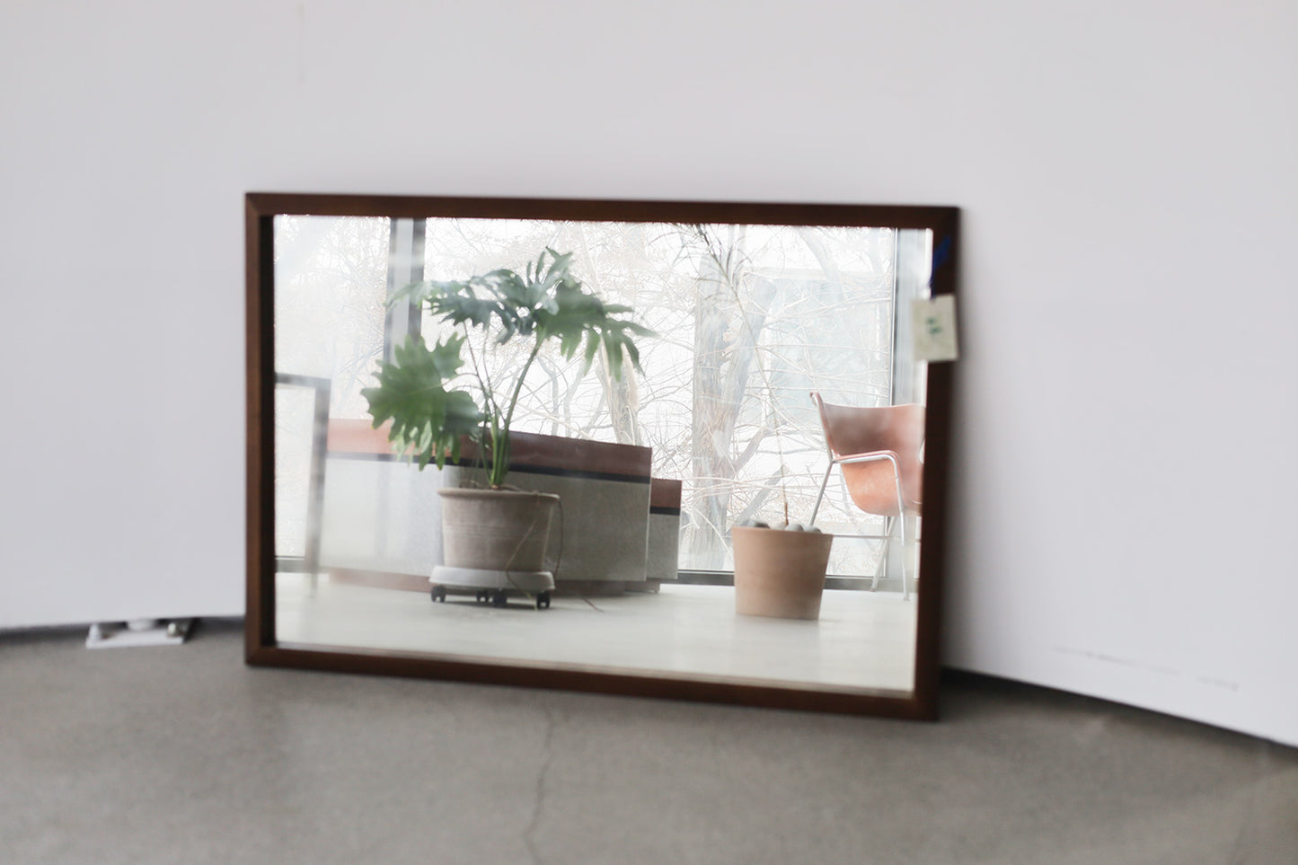 American Modern Walnut Mirror