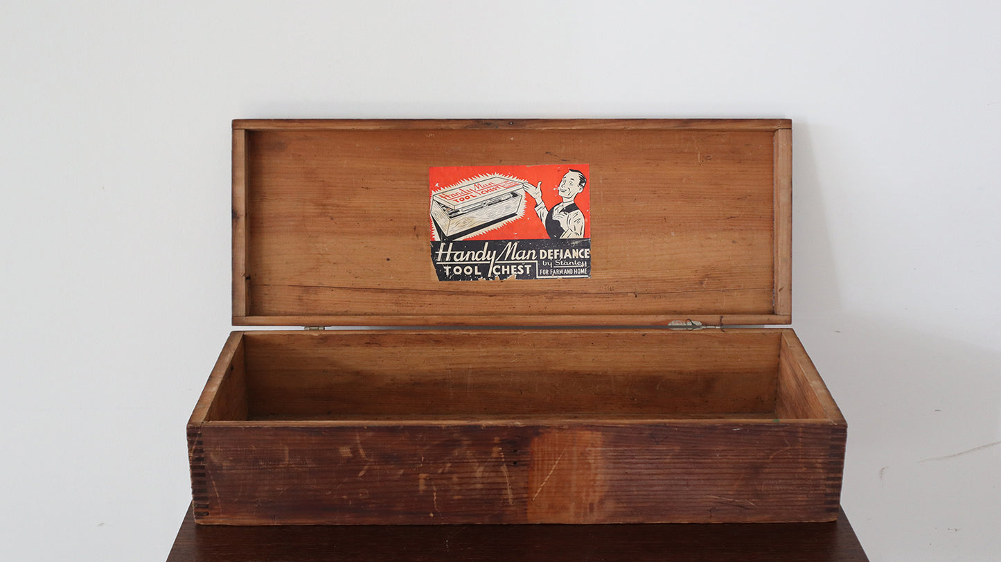 Vintage Wooden Tool Box by Stanley