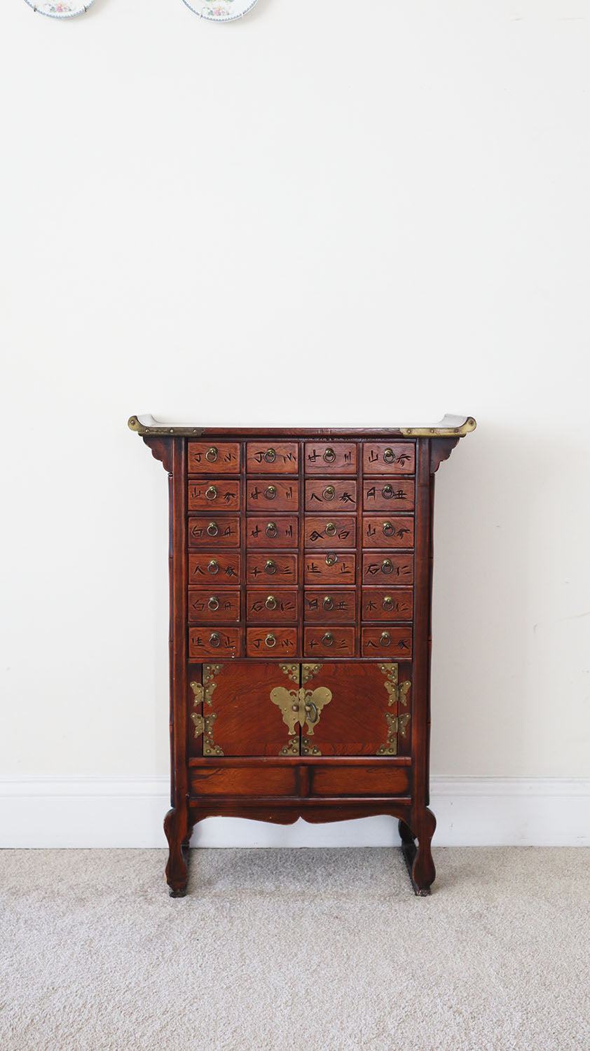 Vintage Korean Apothecary Cabinet