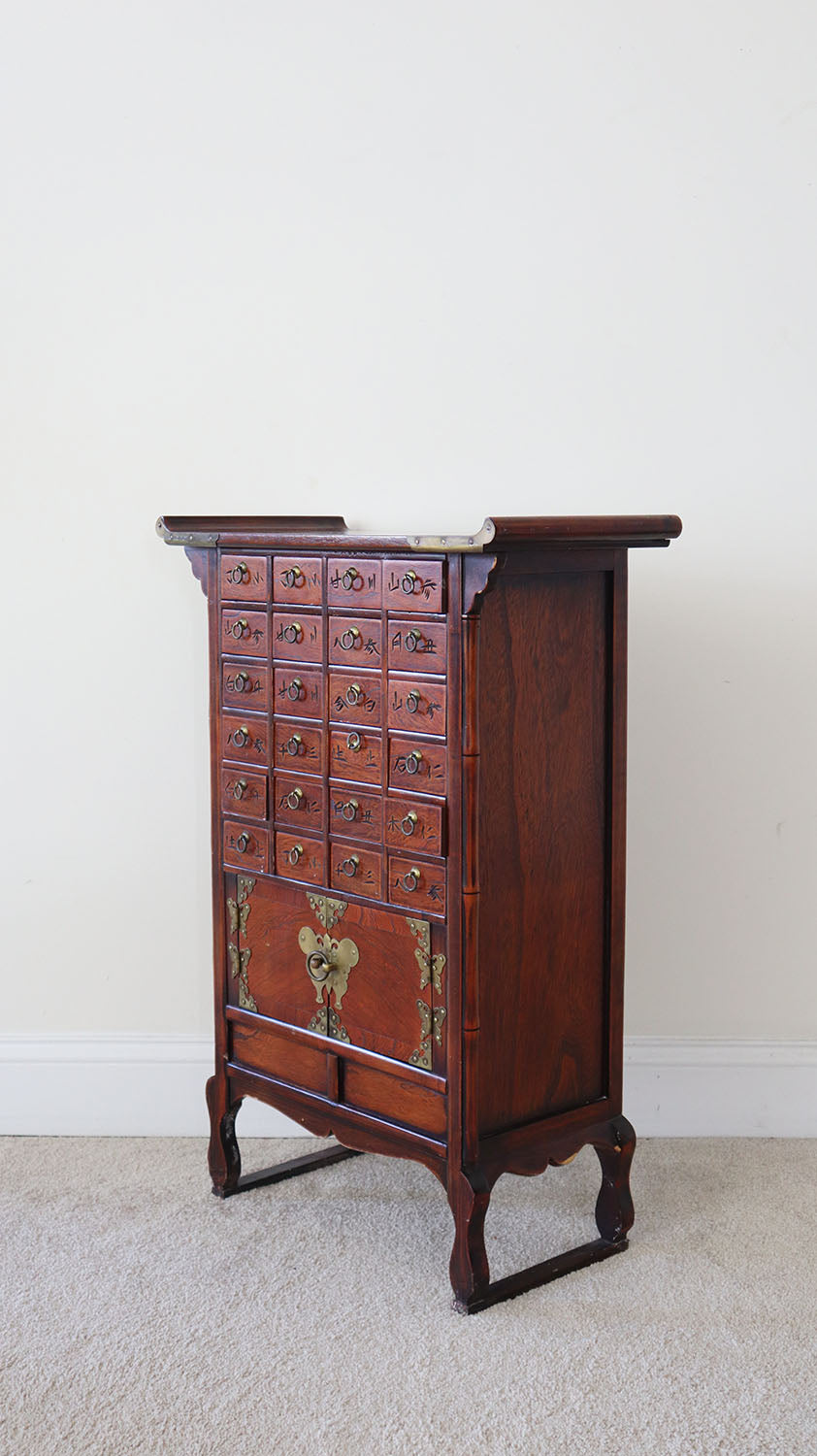 Vintage Korean Apothecary Cabinet