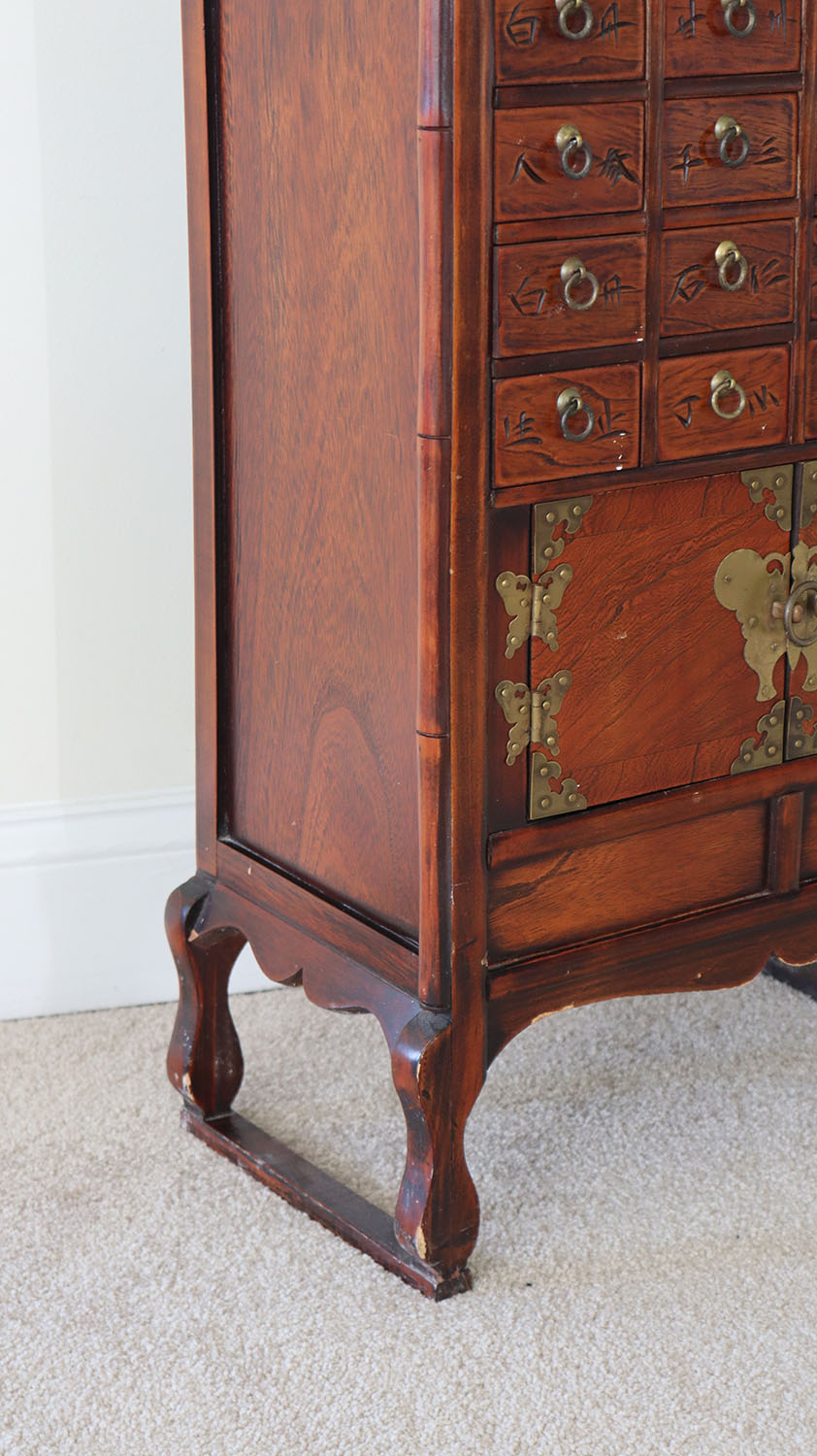 Vintage Korean Apothecary Cabinet