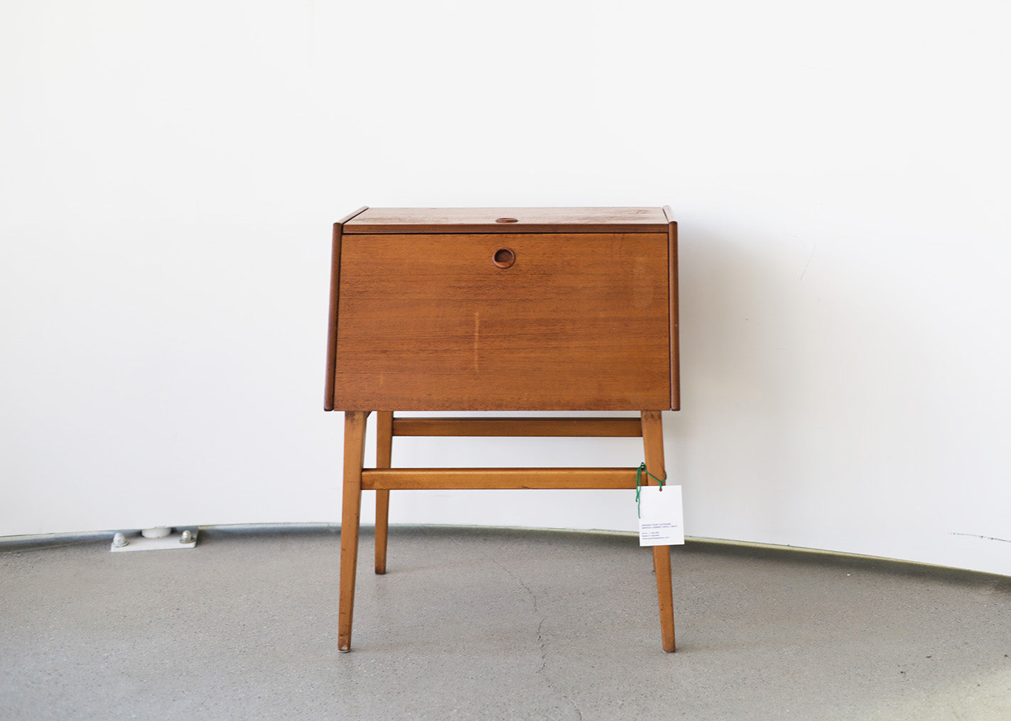 Swedish Teak Flatware Service Cabinet