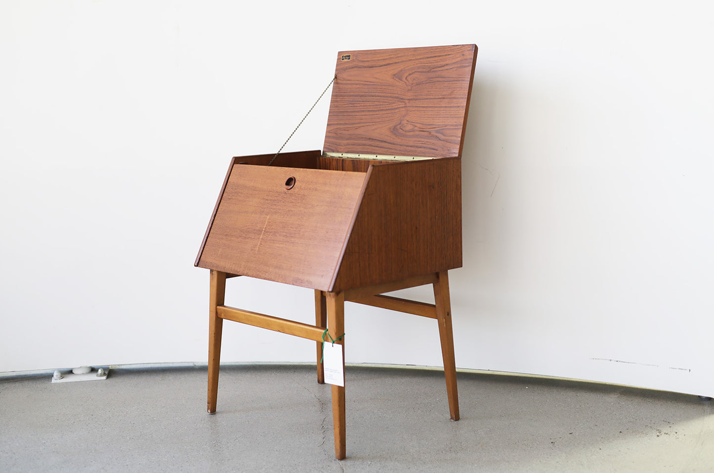 Swedish Teak Flatware Service Cabinet