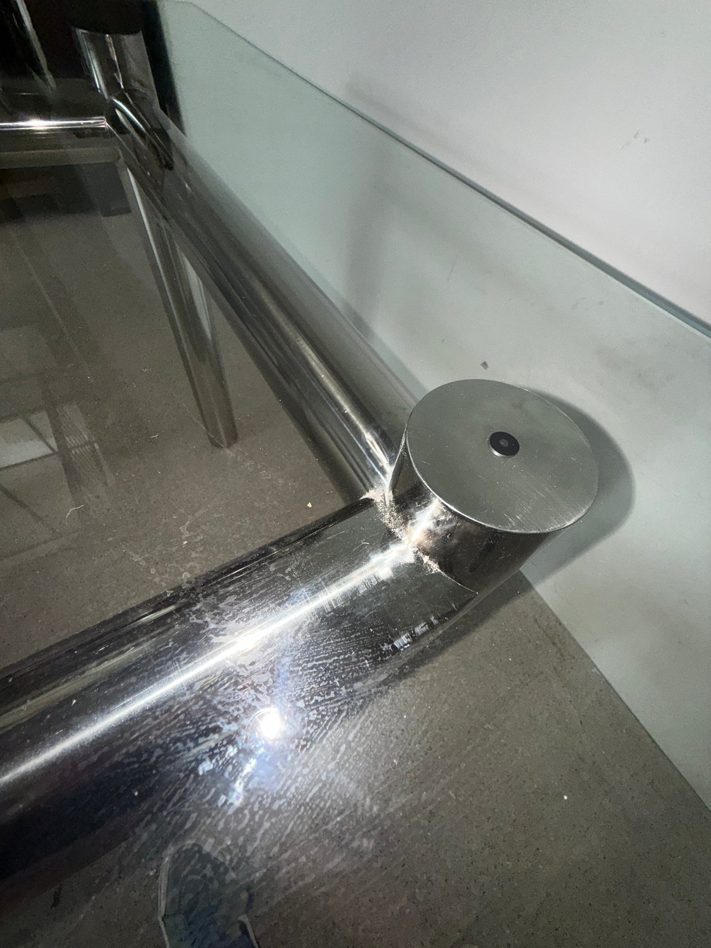 Chunky Stainless Dining Table / 청키 스테인리스 다이닝 테이블