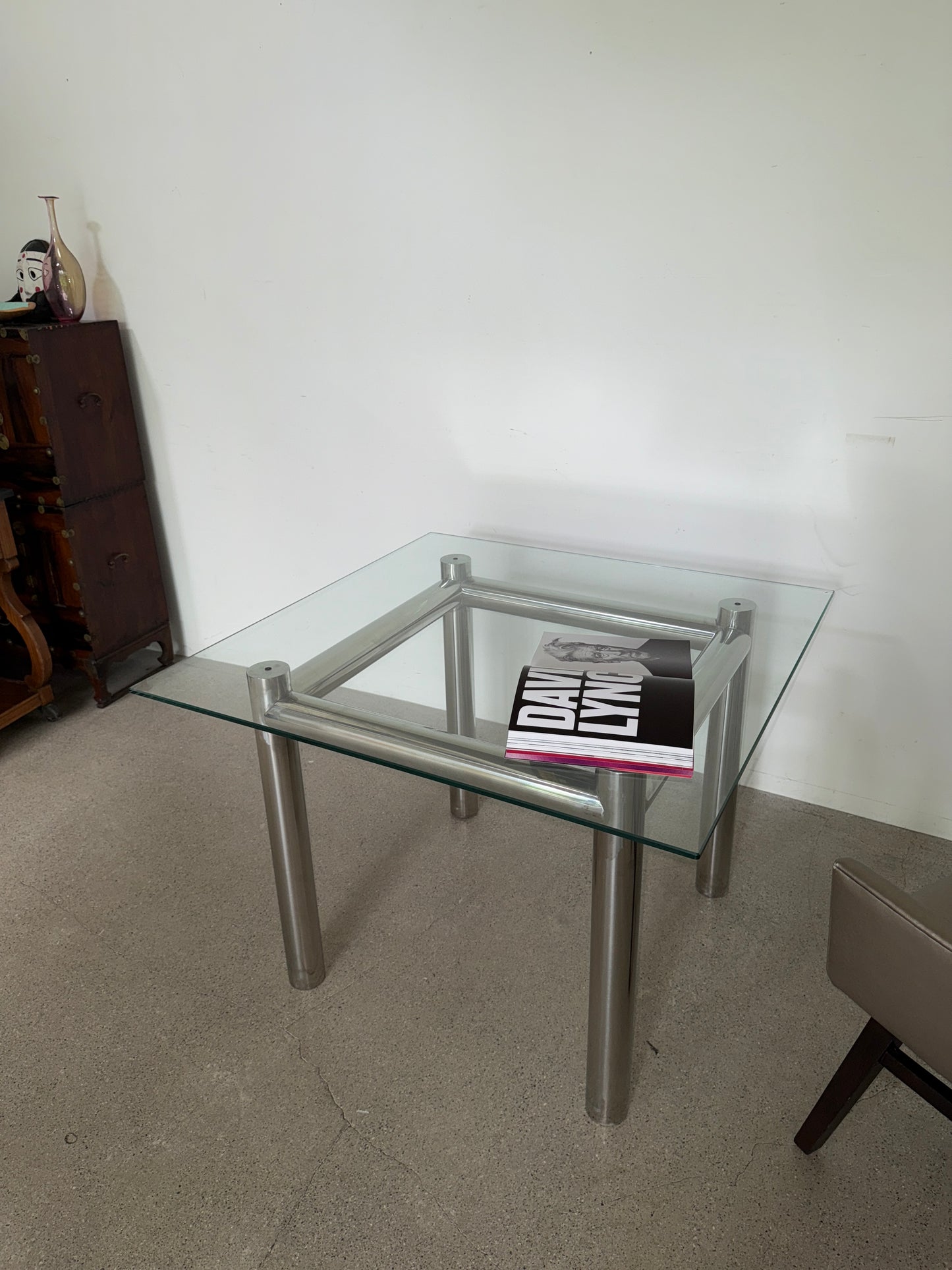 Chunky Stainless Dining Table / 청키 스테인리스 다이닝 테이블