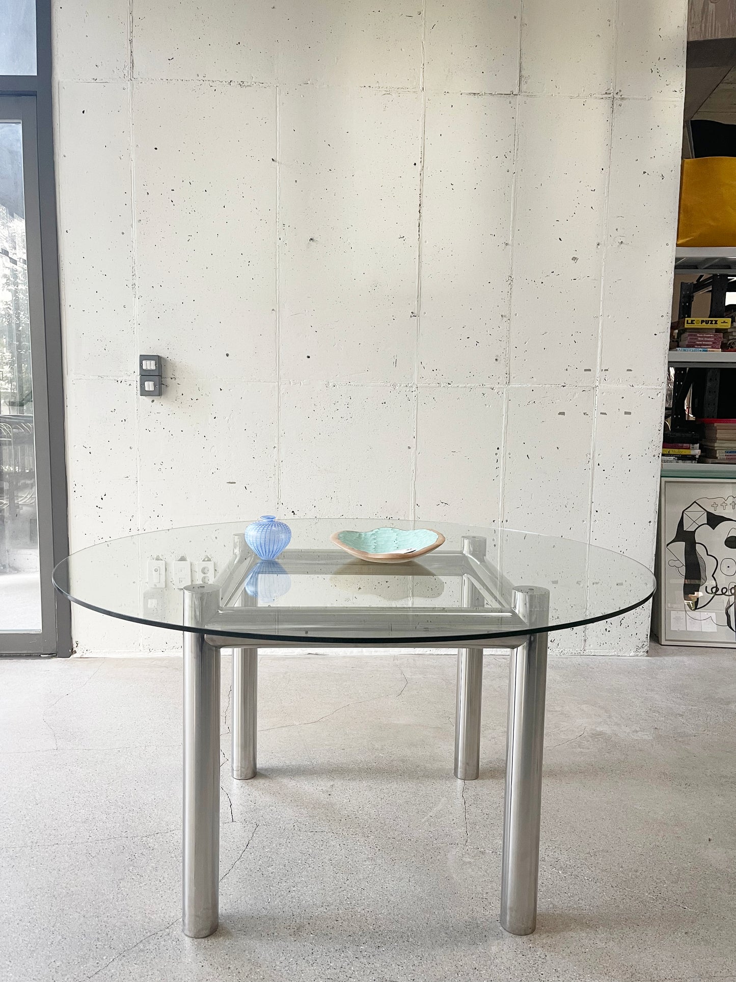 Chunky Stainless Dining Table / 청키 스테인리스 다이닝 테이블