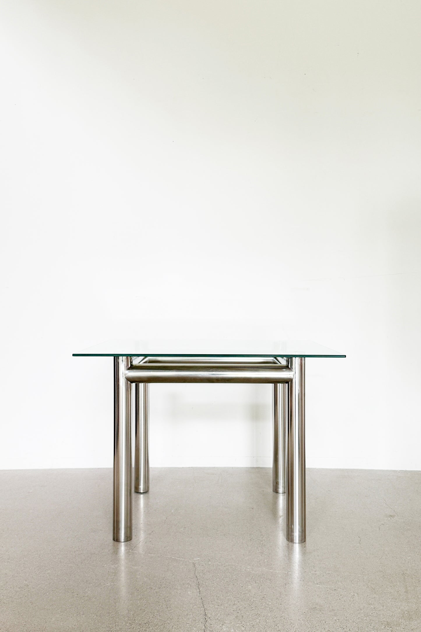 Chunky Stainless Dining Table / 청키 스테인리스 다이닝 테이블