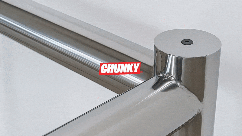 Chunky Stainless Dining Table / 청키 스테인리스 다이닝 테이블