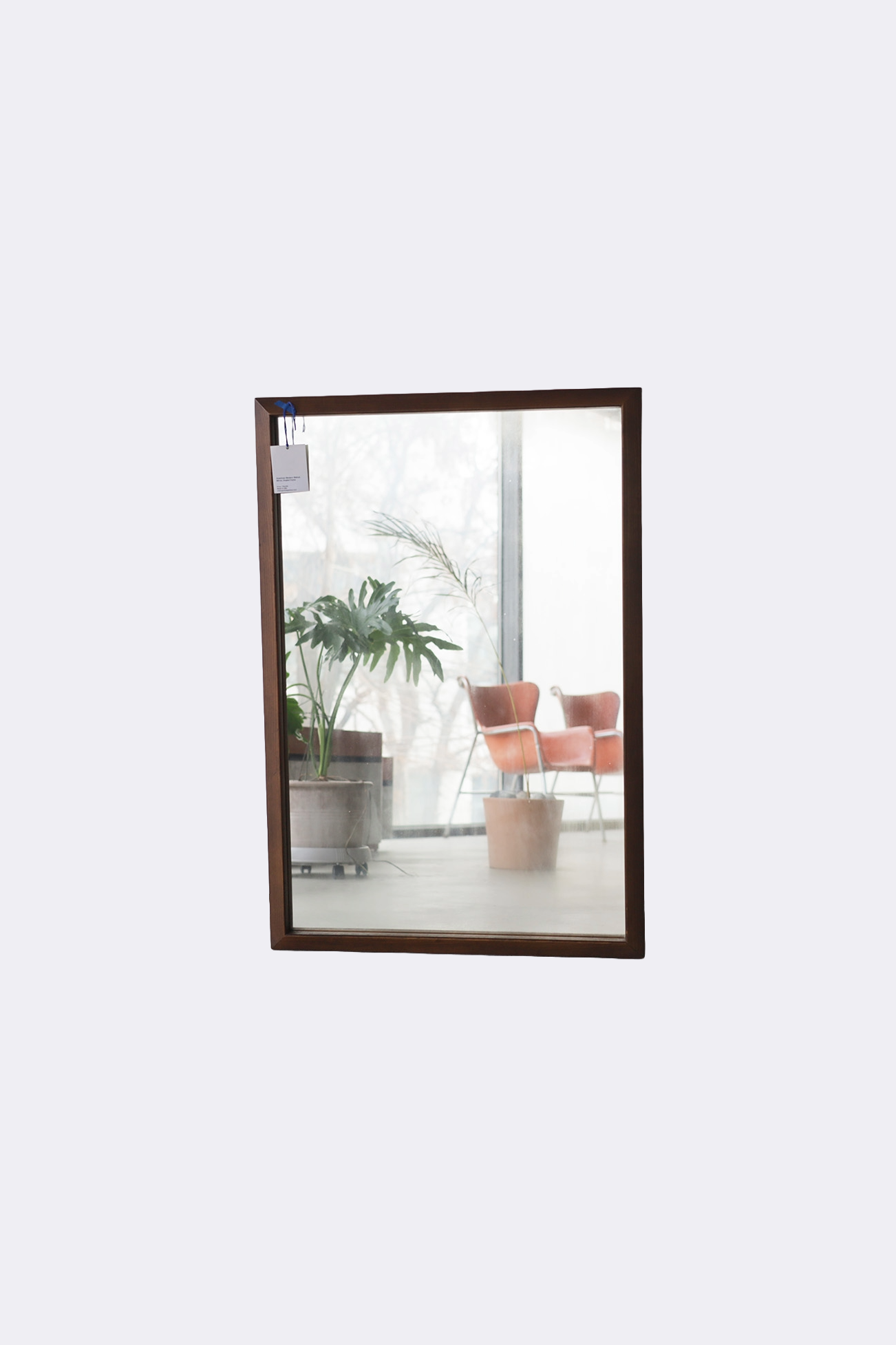 American Modern Walnut Mirror