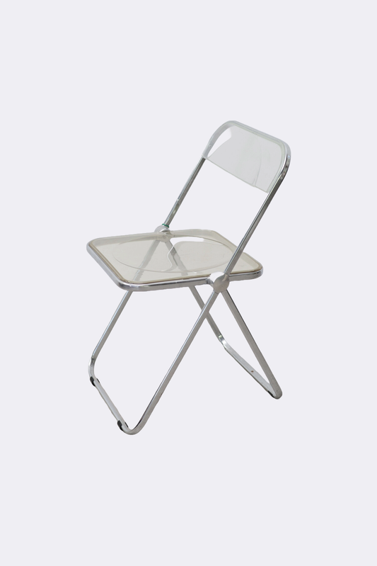 Plia Castelli Lucite Chrome Folding Chair