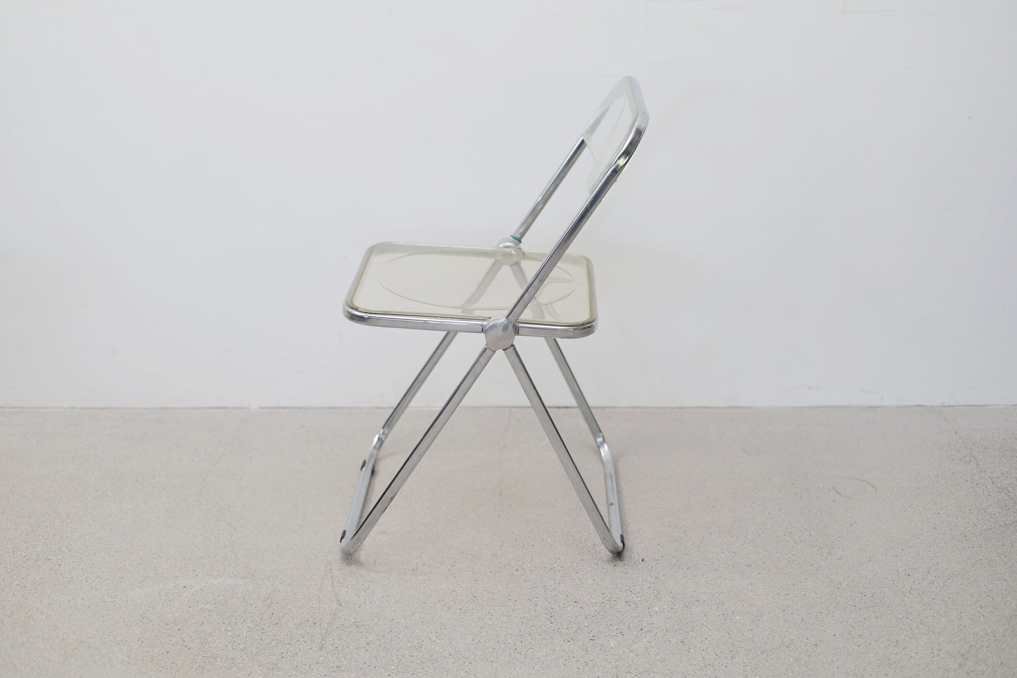 Plia Castelli Lucite Chrome Folding Chair