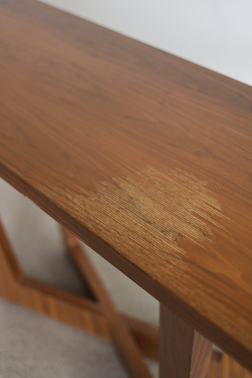 Vintage Walnut Console Table