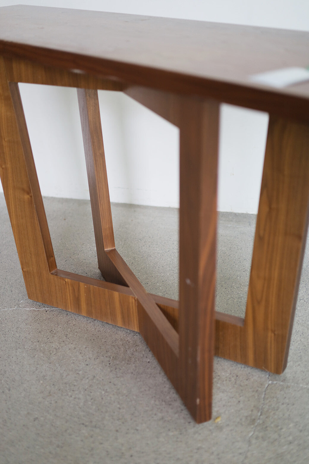 Vintage Walnut Console Table