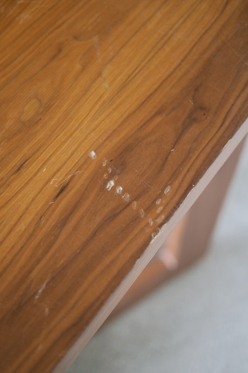 Vintage Walnut Console Table