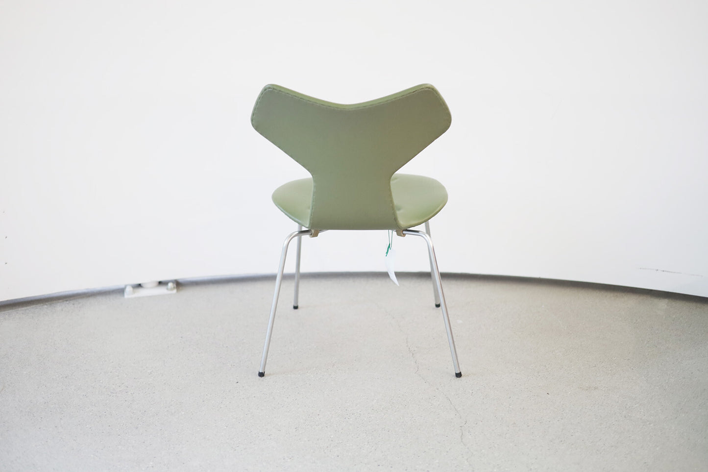 Fritz Hansen Grand Prix Chair - green leather