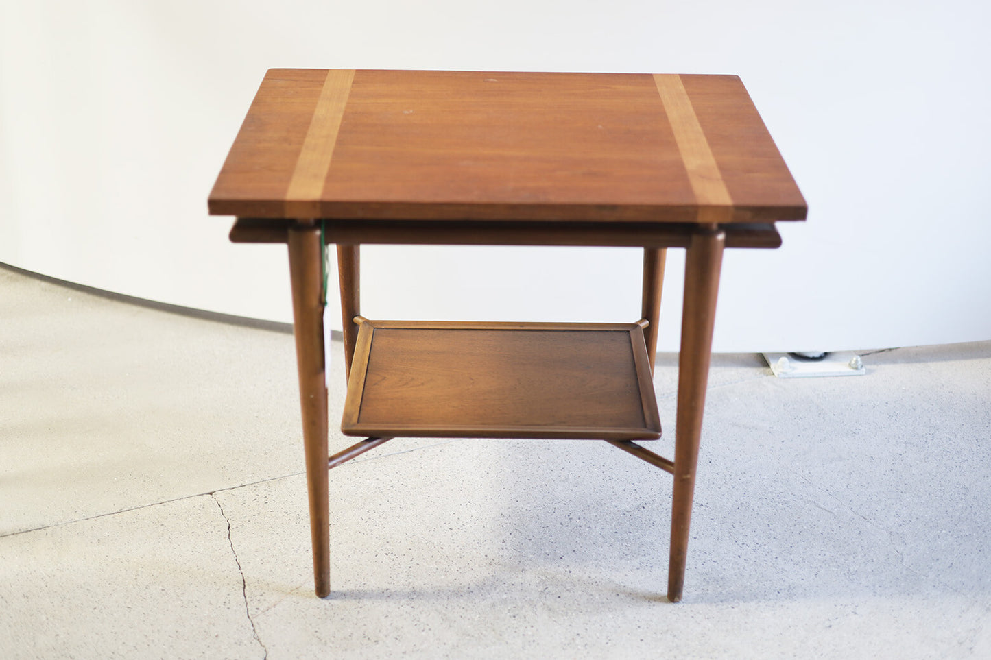 JOHN WIDDICOMB Bi-Level Walnut Table