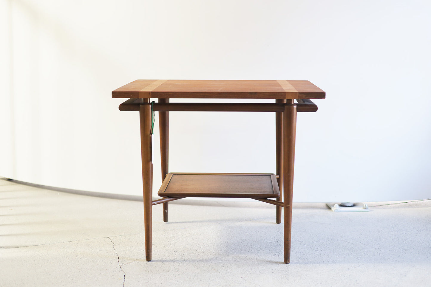 JOHN WIDDICOMB Bi-Level Walnut Table