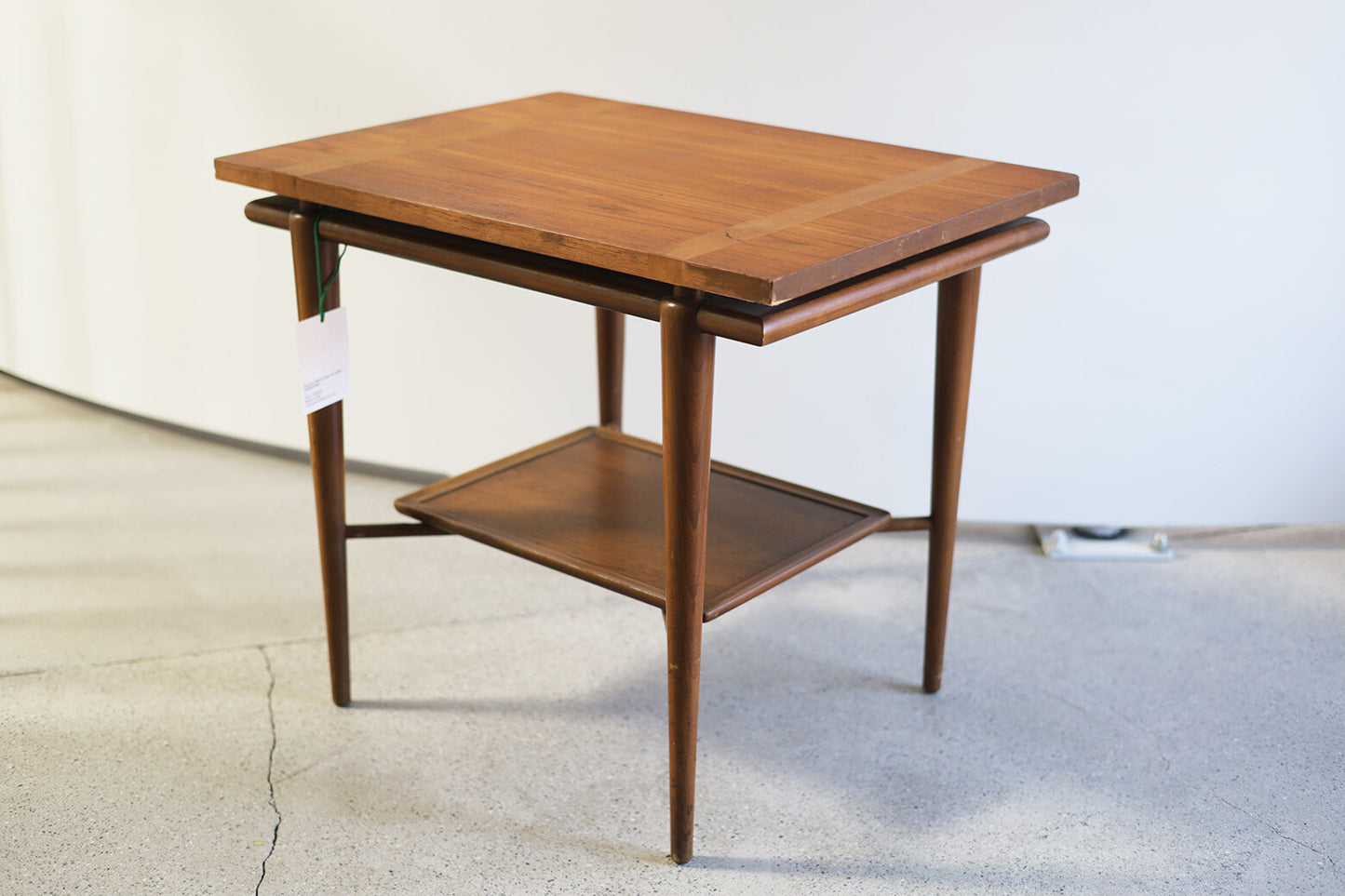 JOHN WIDDICOMB Bi-Level Walnut Table