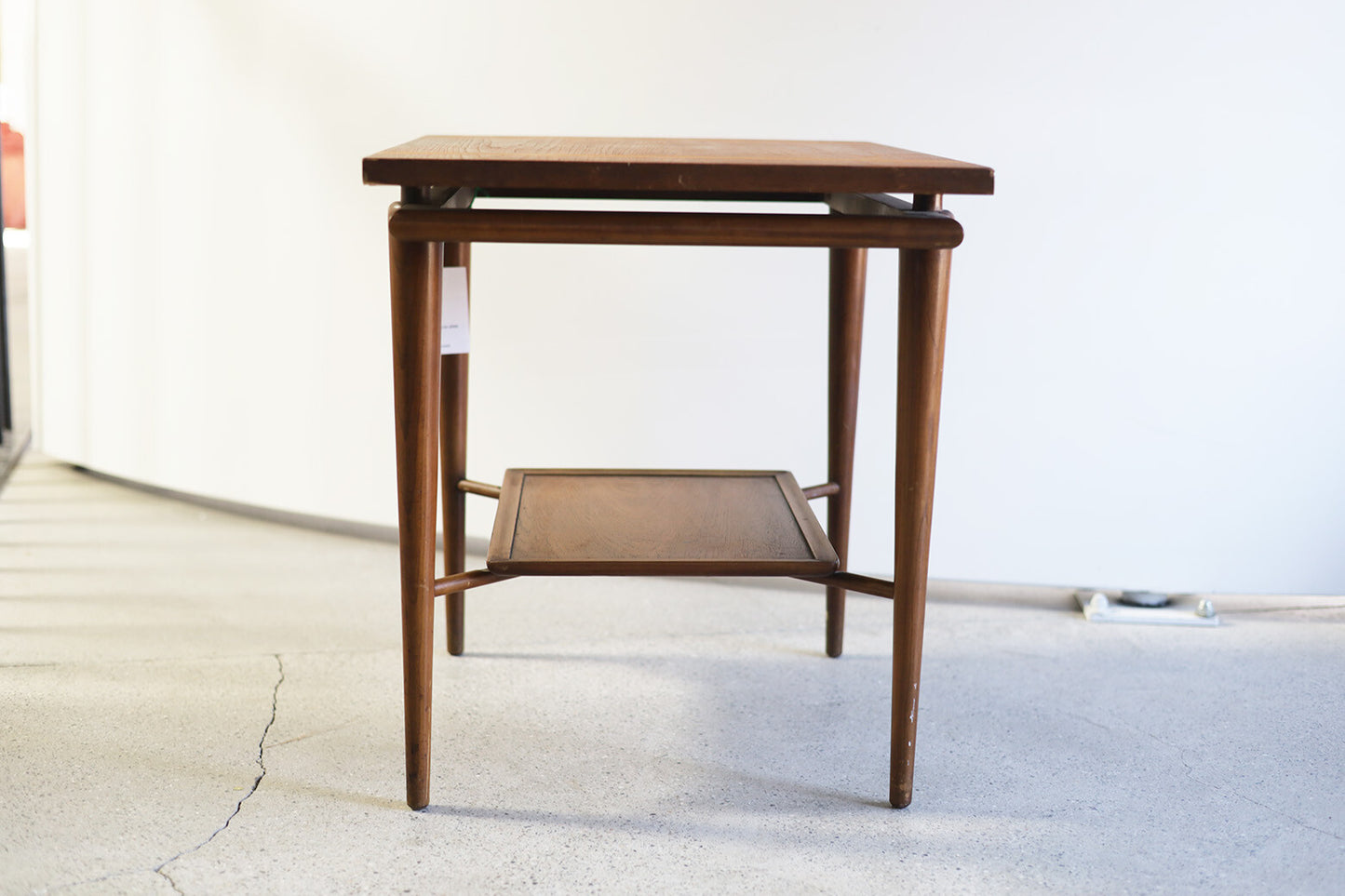 JOHN WIDDICOMB Bi-Level Walnut Table