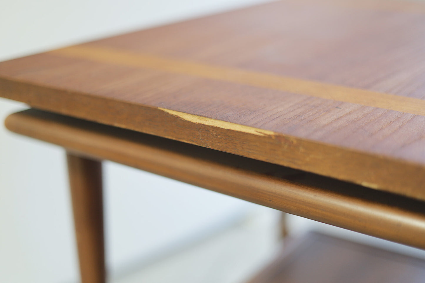 JOHN WIDDICOMB Bi-Level Walnut Table