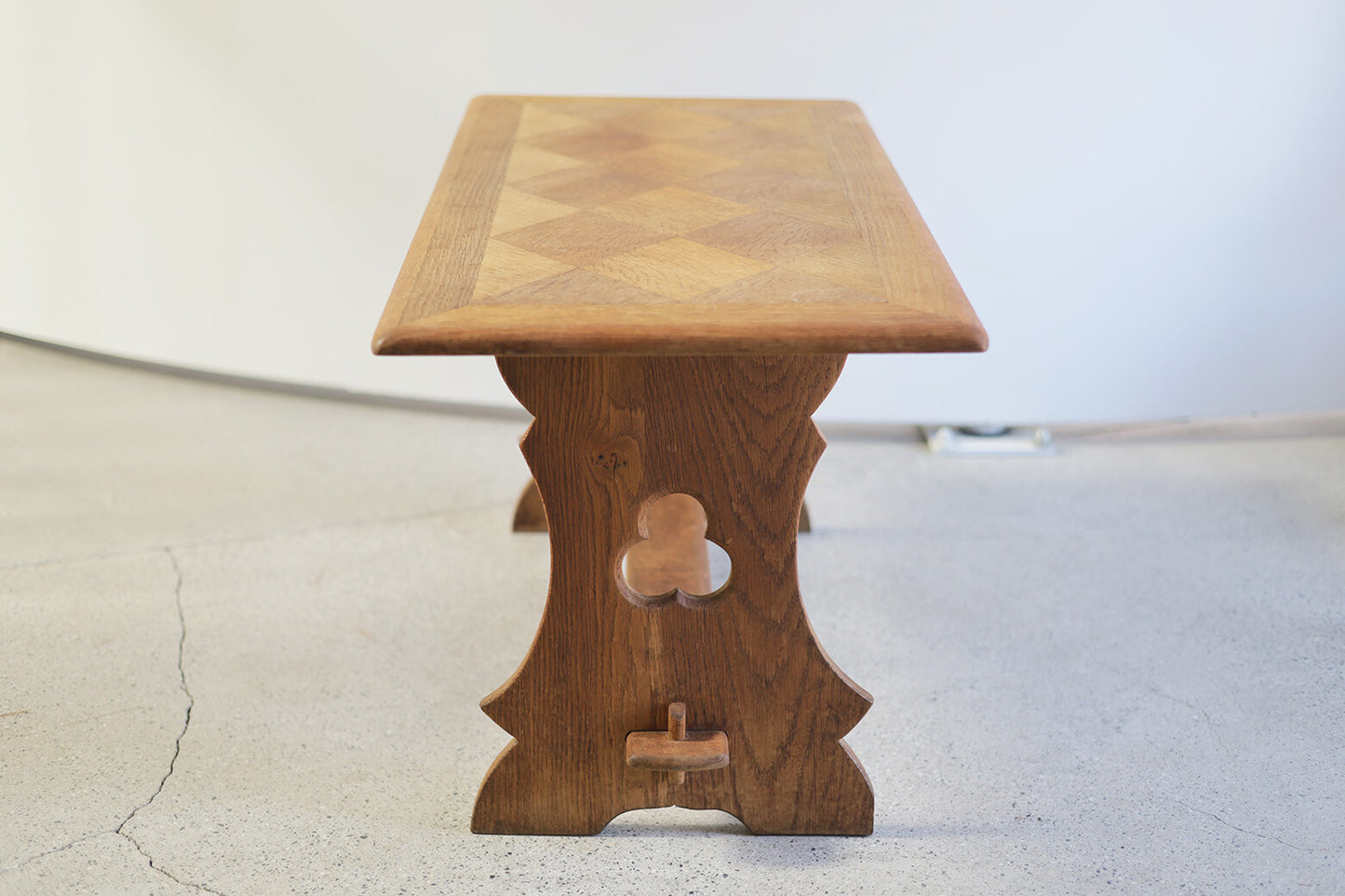 Dutch Brutalist Oak Coffee Table, C.1950'S