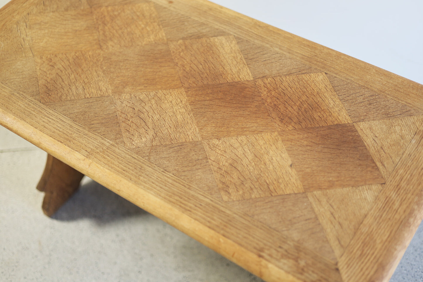 Dutch Brutalist Oak Coffee Table, C.1950'S