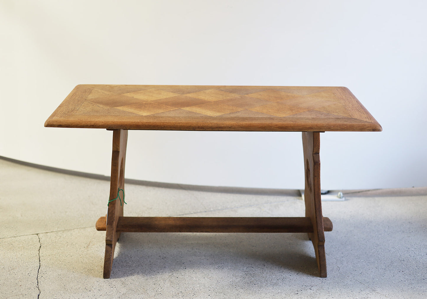 Dutch Brutalist Oak Coffee Table, C.1950'S